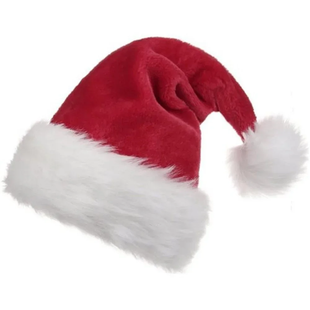 Unisex-Adult's Santa Hat, Christmas Hat for Adults Women Men with Comfort Liner
